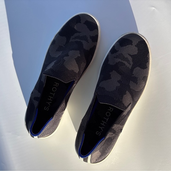 Rothy’s The Sneaker Slip-On Camo Print Shoes | Women’s 8 - Picture 1 of 6